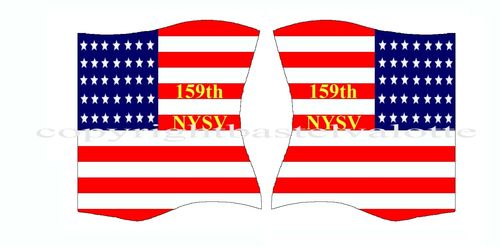 American flags-from  motif 167 159th NYSV