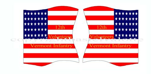 Amerikanische - Flaggen - Motiv 168 12th Vol Vermont Infantry