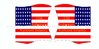 American flags-from  motif 168 12th Vol Vermont Infantry