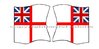 Flaggen Set 698 Great Britain White Ensign Navy Flag
