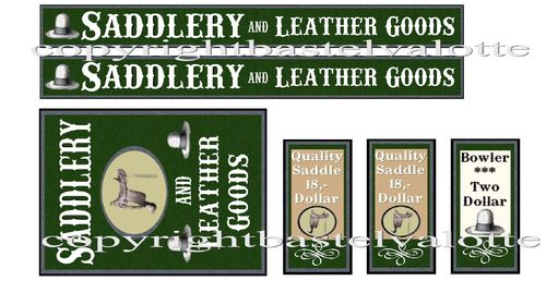 Westernhaus - Saddlery and Leather Goods  - Aufkleber Hochglanz
