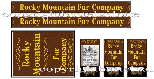 Westernhaus - Rocky Mountain Fur Company  - Hochglanz