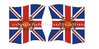 Flags Set 418 British 2nd Battalion 33rd Infantry Regiment 1st Yorkshire West Riding King's Colour