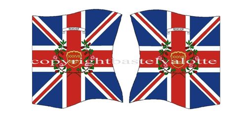 Flaggen Set 422 British 37th Legere Infantry Regiment North Hampshire King's Colour