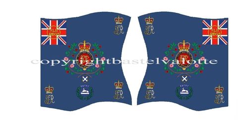 Flaggen Set 427 British 42nd Infantry Regiment Royal Highland  Black Watch Regimental Colour