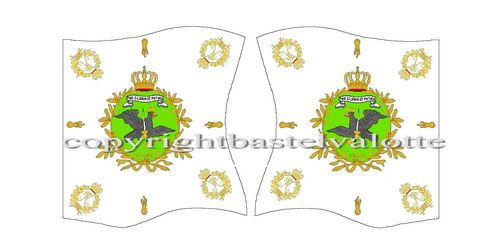 Flaggen Set 201 Prussia 43rd Line Infantry Regiment Leibfahne 1806