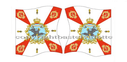 Flags Set 203 Prussia 44th Line Infantry Regiment Leibfahne 1806