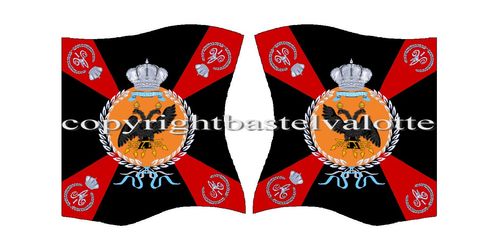 Flaggen Set 030  Russian Empire Line Infantry SMOLENSK Inspections 2nd Battalion 1797-1813