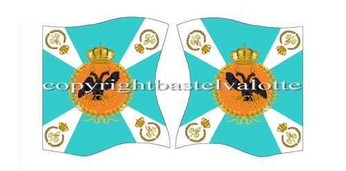 Flaggen Set 049 Russian Empire Line Infantry Livonia Grenadier 1803-1806