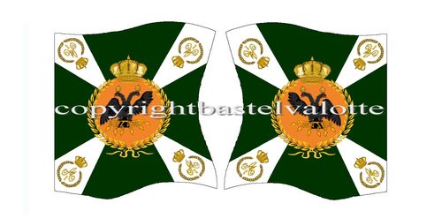 Flags Set 070 Russian Empire Line Infantry 18th Division Musketeer 1806