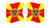 Flaggen Set 078 Russian Empire Line Infantry STAROSKOL MUSKETEER Regiment 1797-1812