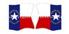 American flags-from  motif 182  Volunteer First Texas Regiment