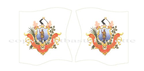Amerikanische - Flaggen - Motiv 183 Massachusetts Regiment Flag
