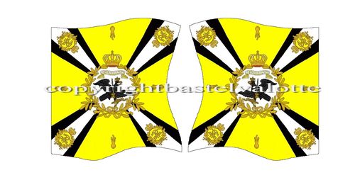 Flaggen Set 1823 Prussia 21st Line Infantry Regiment Regimental Colour 1815