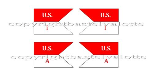 American flags motif 300
