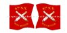 American flags motif 213 6th New York Artillery Regiment