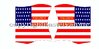 American flags-from  motif 226 9th Regiment Massachusetts Vol